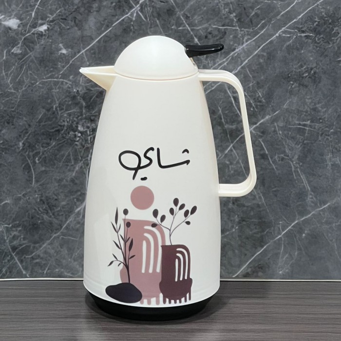ترمس برسومات وعبارة شاي،1 لتر 