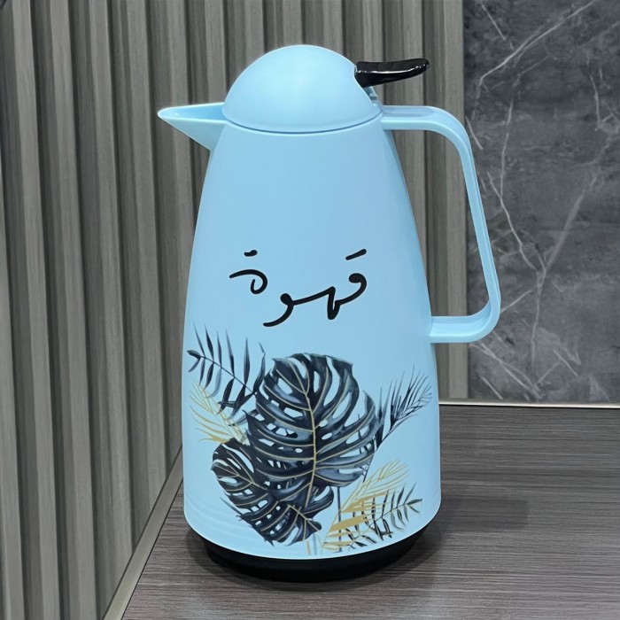 ترمس برسومات وعبارة قهوة،1 لتر 