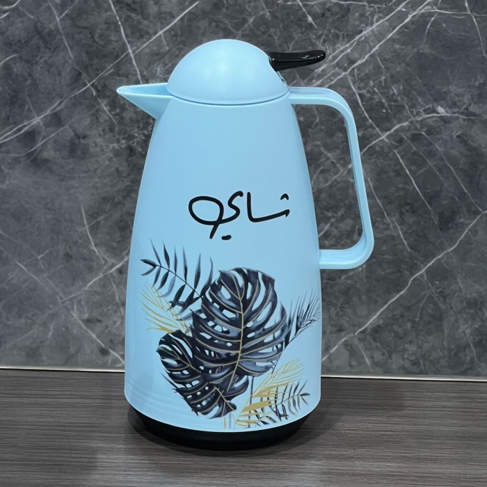 ترمس برسومات وعبارة شاي،1 لتر 