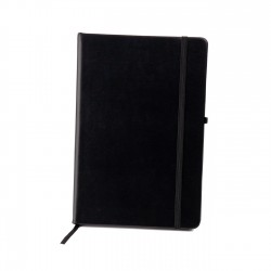 دفتر غلاف أسود A5 بمطاط ،SBC