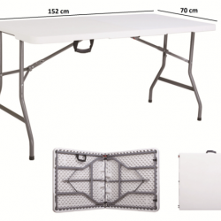طاولة بلاستيك فايبر مستطيلة قابلة للطي,152 سم 