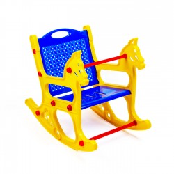 كرسي هزاز بلاستيكي فاخر للأطفال الصغار، كرسي هزاز وكرسي هزاز مع مسند ظهر للأطفال من 1 سنة إلى 3 سنوات